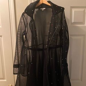 Womens  brand new belted organza jacket